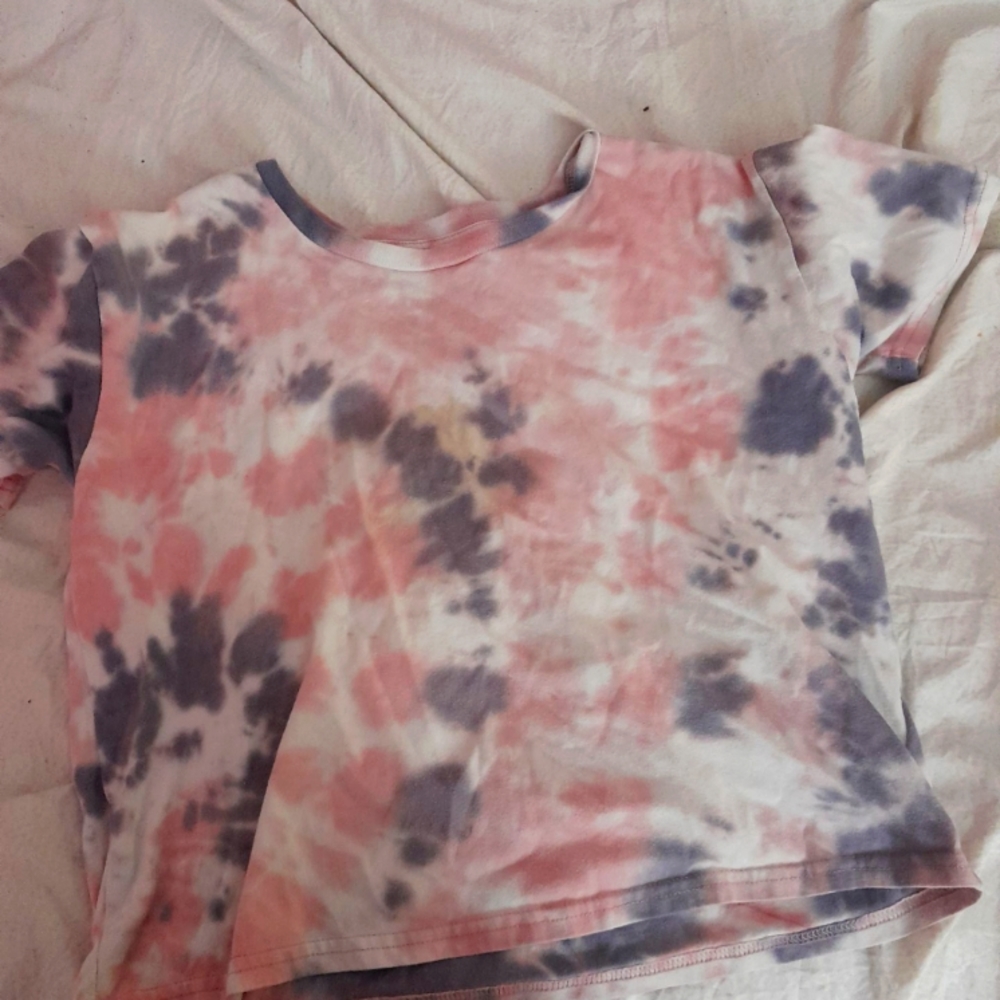A tye dye shirt